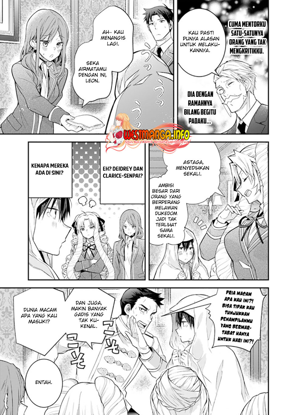 Otome Game <b>Sekai</b> <b>wa</b> Mob ni Kibishii <b>Sekai</b> Desu Chapter 38 Bahasa Indonesia.